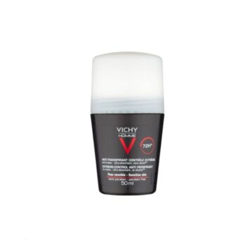 Vichy Homme Anti Perspirant Deodorant Roll On (Black) 72H 50ml^^1